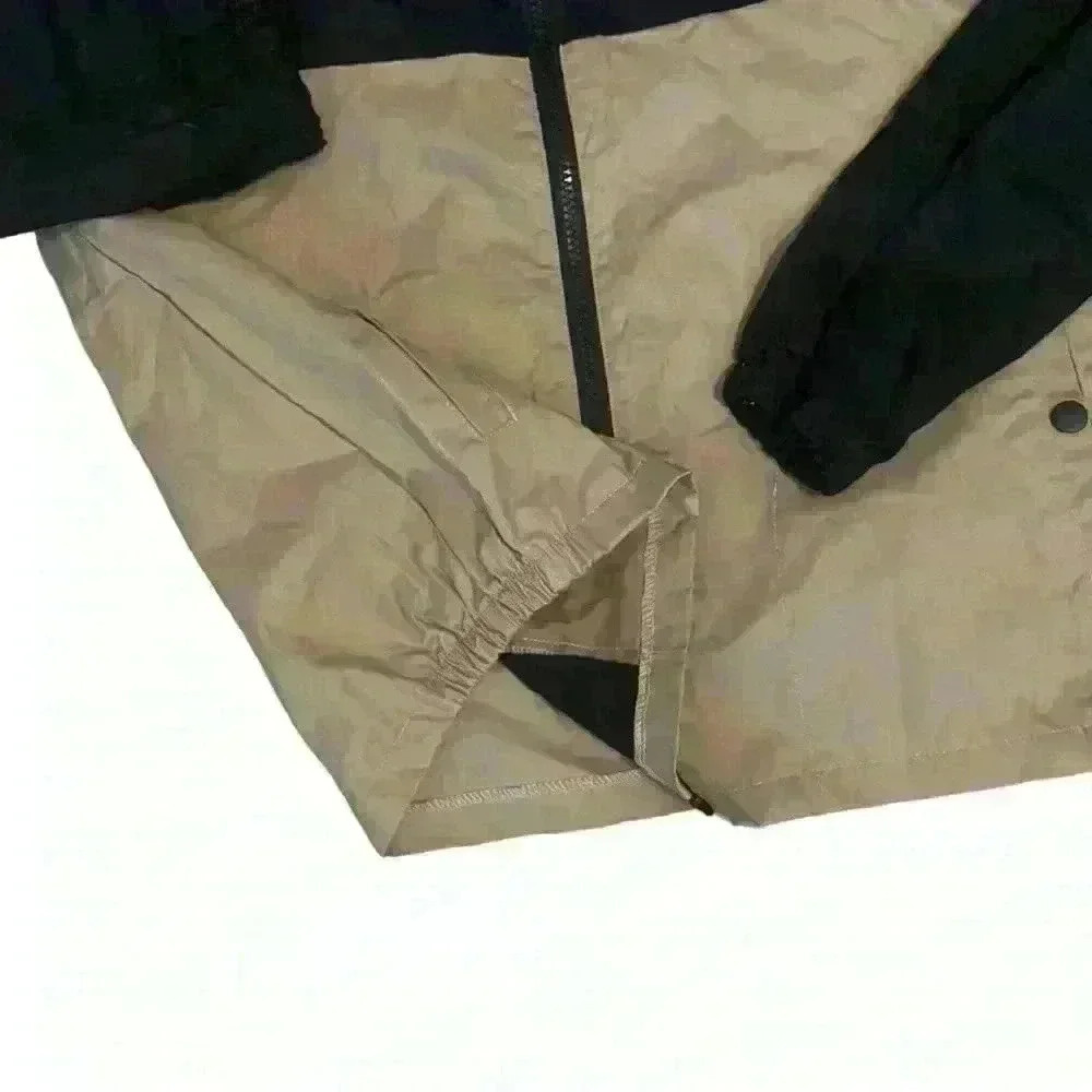 Nomad Boarding Pass Jacket Khaki Black Windbreaker Full Zip Mens M Lightweight - Picture 6 of 12